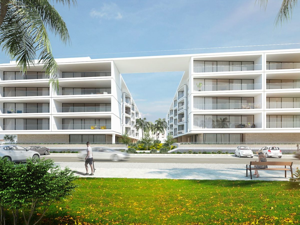 Apartamento T2 novo para venda na Marina de Olhão no Algarve, terraço